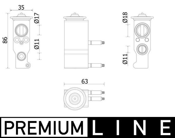 Supapa expansiune, clima MAHLE AVE143000P la masin