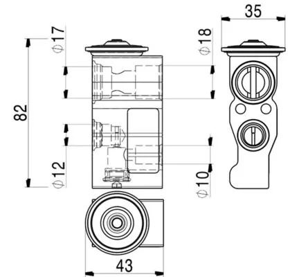 Supapa expansiune clima MAHLE SMART FORTWO cupe (453) 2014-2022 - AVE 2 000P