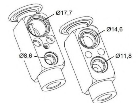 Supapa expansiune, clima MERCEDES-BENZ ATEGO (1998 - 2004) NRF 38479