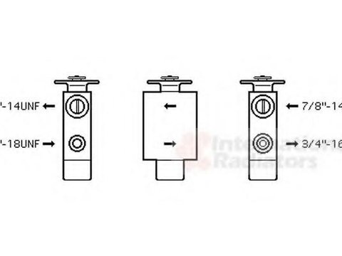 Supapa expansiune, clima MERCEDES-BENZ S-CLASS limuzina (W126), MERCEDES-BENZ S-CLASS cupe (C126) - VAN WEZEL 30001101