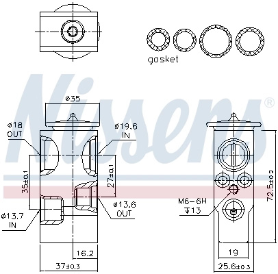 Supapa expansiune clima Nissens BMW 7 (F