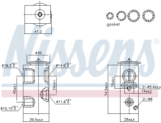 Supapa expansiune clima Nissens DACIA SANDERO II 2012-2024 - 999426