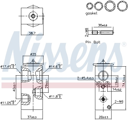 Supapa expansiune clima Nissens FIAT SCUDO platou / sasiu 2022-2025 - 999456