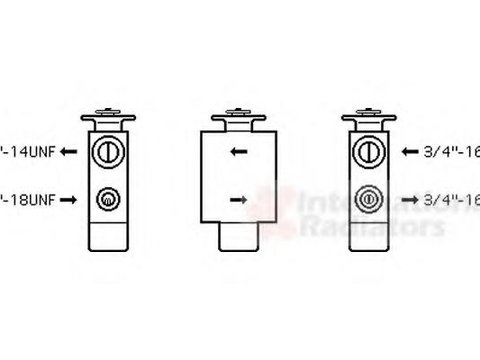 Supapa expansiune, clima SEAT TOLEDO (1L), VW PASSAT (3A2, 35I), VW PASSAT Variant (3A5, 35I) - VAN WEZEL 58001101