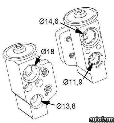 Supapa expansiune clima VW GOLF PLUS 5M1 521 NRF 38417