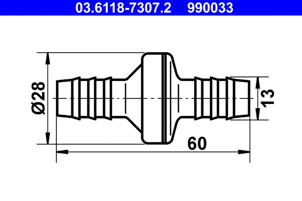 Supapa pompa vacuum # Ford Escape 2007 2008 2009 2010 # 03 6118 7307 2 # ATE