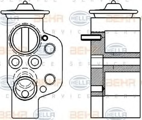 Supapa senzor clima AUDI A4 Avant 8K5 B8 HELLA 8UW351239621