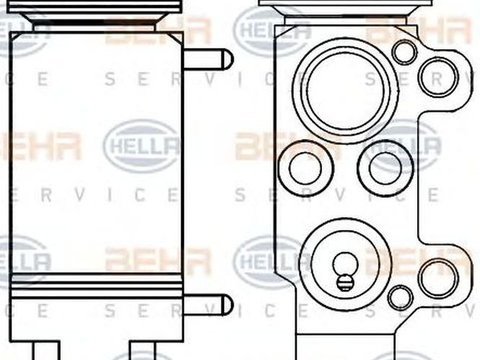 Supapa senzor clima BMW 3 E90 HELLA 8UW 351 234-131