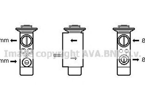 Supapa senzor clima BMW 6 E63 AVA BW1238