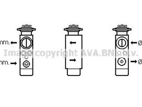 Supapa senzor clima CITROEN BERLINGO caroserie M AVA CN1219