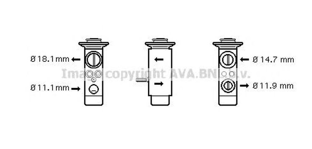 Supapa senzor clima MERCEDES-BENZ A-CLASS W169 AVA MS1461