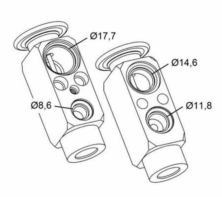 Supapa senzor clima MERCEDES-BENZ ATEGO NRF 38479