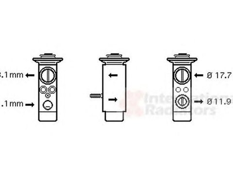 Supapa senzor clima MERCEDES-BENZ C-CLASS cupe C204 VAN WEZEL 30001124