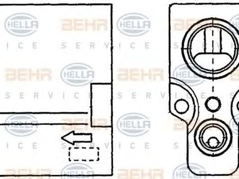 Supapa senzor clima NISSAN INTERSTAR bus X70 HELLA 8UW351234241