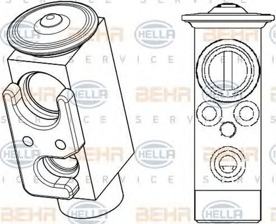 Supapa senzor clima RENAULT TRUCKS Midlum HELLA 8UW351234501