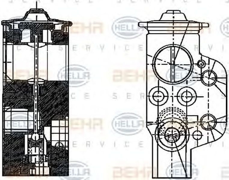 Supapa senzor clima SKODA FABIA Combi HELLA 8UW 351 234-161