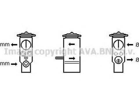 Supapa senzor clima SMART FORTWO cupe 450 AVA MC1005