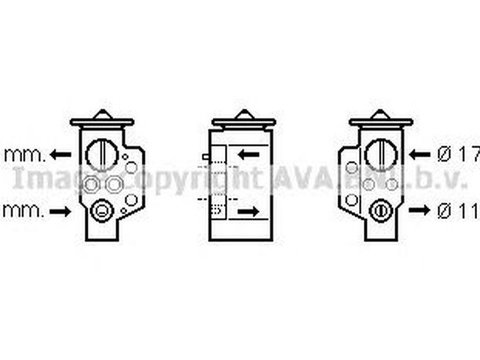 Supapa senzor clima VW POLO 6R 6C AVA VW1311