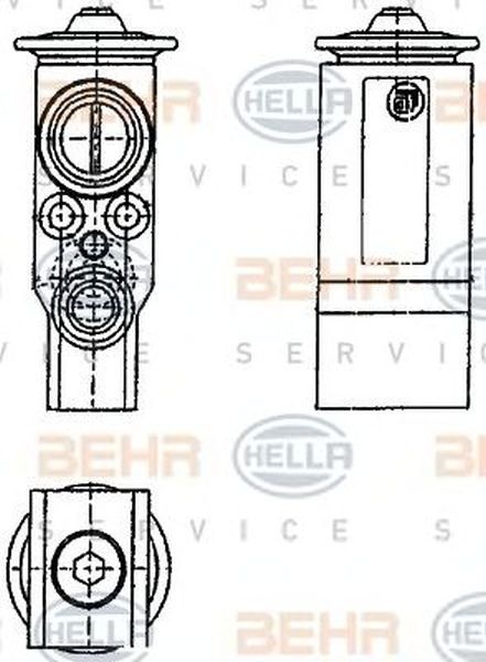 Supapa senzor clima VW TRANSPORTER IV platou sasiu 70XD HELLA 8UW 351 239-071