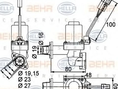 Supapa senzor freon VOLVO FH 16 HELLA 9XL351328351