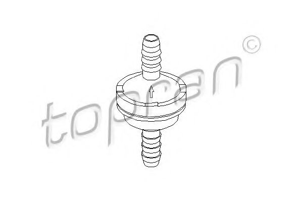 Supapa,servofrana OPEL COMBO Tour (2001 - 2016) TOPRAN 206 111