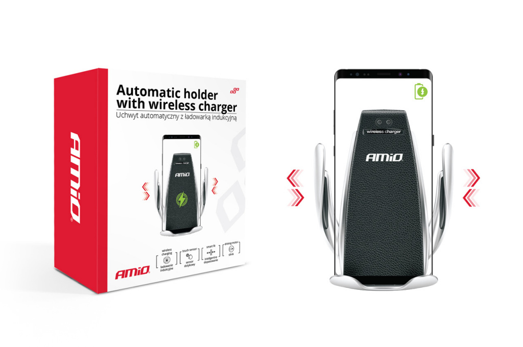 Suport Automat Cu încărcător Wireless Phw-01 Amio 02160