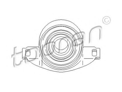 Suport, ax cardanic MERCEDES CLK Cabriolet (A208) (1998 - 2002) TOPRAN 401 305