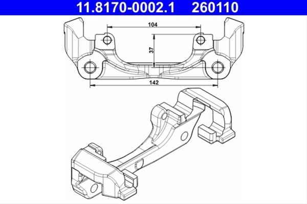 Suport,etrier Ate Renault 11.8170-0002.1