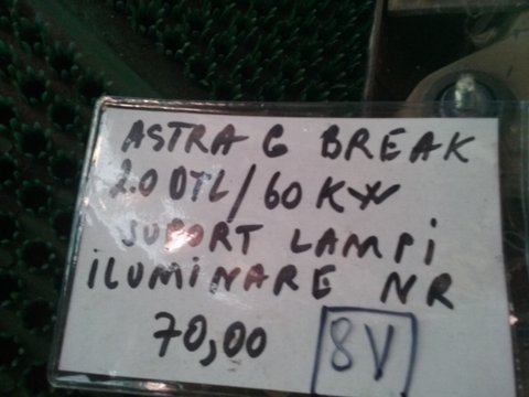Suport lampi iluminare numar Astra G break 2.0 DTL/60kw