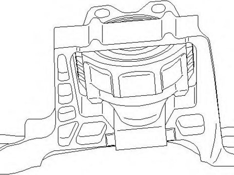 Suport motor FORD FOCUS C-MAX, FORD FOCUS II (DA_), FORD FOCUS II Station Wagon (DA_) - TOPRAN 304 020