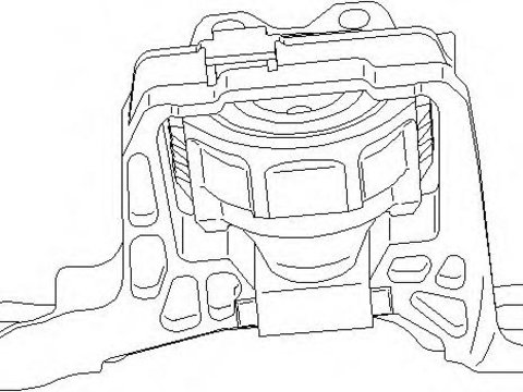 Suport motor FORD FOCUS C-MAX, FORD FOCUS II (DA_), FORD FOCUS II Station Wagon (DA_) - TOPRAN 304 024