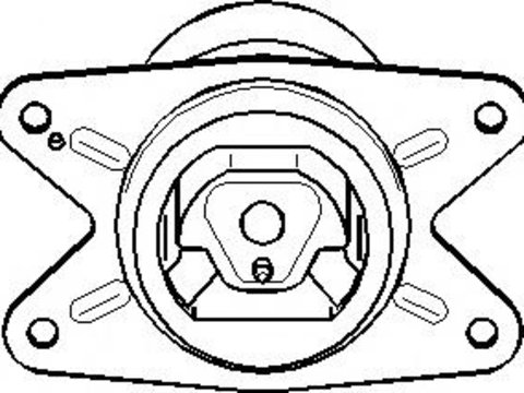 Suport motor OPEL ASTRA H (L48), OPEL ASTRA H combi (L35), OPEL ASTRA H Sport Hatch (L08) - TOPRAN 206 995