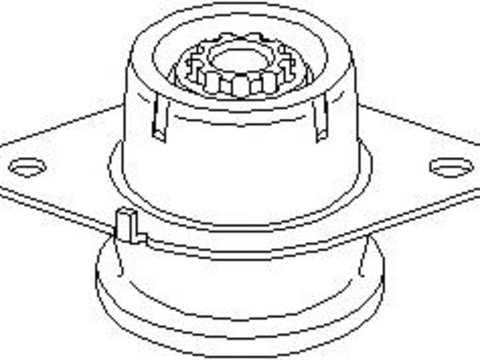 Suport motor RENAULT TRAFIC II bus (JL), RENAULT TRAFIC II Van (FL), OPEL VIVARO caroserie (F7) - TOPRAN 207 758