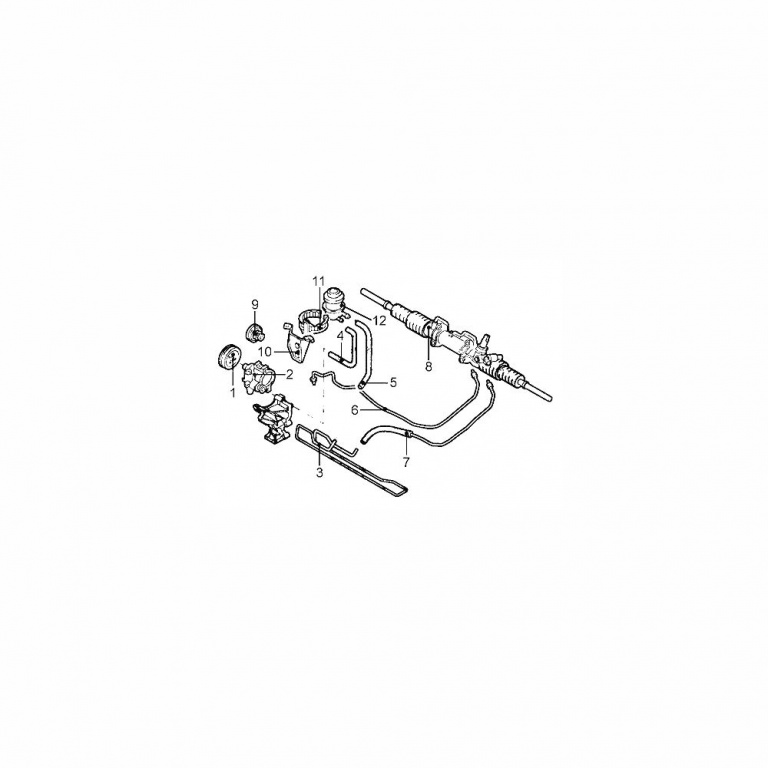 Suport rezervor lichid servo Renault Laguna 1, Ori