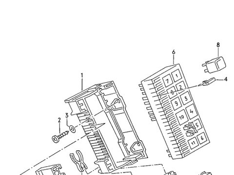 Suport siguranta motor Audi A4 B7 (8E) Sedan 2008 2.0 TDI OEM 8A0937530