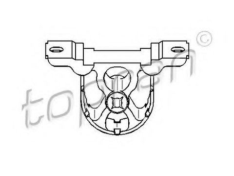 Suport toba esapament 500 177 TOPRAN pentru Bmw Seria 3