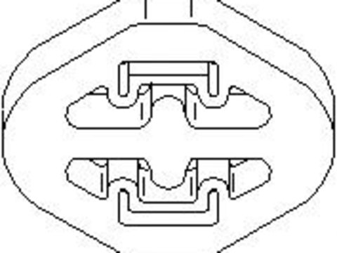 Suport, toba esapament BMW 3 limuzina (E36), BMW 3 cupe (E36), BMW 3 Cabriolet (E36) - TOPRAN 500 181