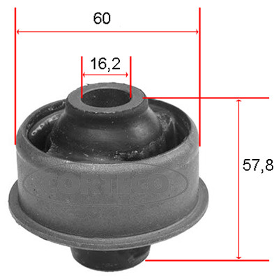 Suport trapez 21652805 CORTECO pentru Opel Vectra Opel Calibra