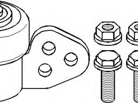 Suport,trapez OPEL VITA C (F08, F68), OPEL COMBO caroserie inchisa/combi, OPEL MERIVA - TOPRAN 206 107