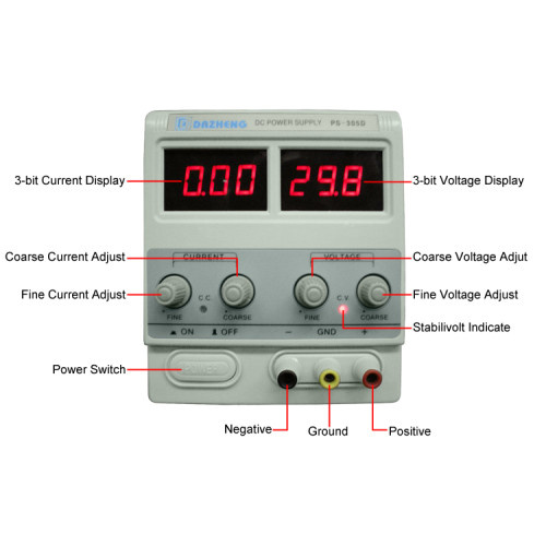 Sursa tensiune reglabila 0 - 30V, 5A COD:305D AL-110118-15