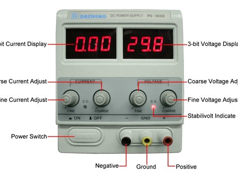 Sursa tensiune reglabila 0 - 30V, 5A ERK AL-110118-15