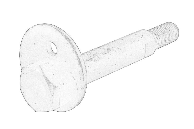 Surub clema, articulatie sarcina/ghidare Track control arm bolt use with washer 54223E600 bottom/front KIA SORENTO I 2.5D/3.3 08.02-12.11 HYUNDAI 542203E600
