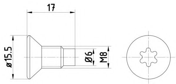 Surub, disc frana OPEL MOVANO Combi (J9) (1998 - 2010) TEXTAR TPM0004 piesa NOUA