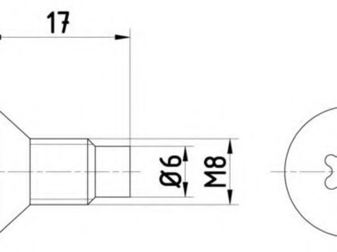 Surub, disc frana RENAULT SYMBOL II (LU1/2) (2008 - 2013) TEXTAR TPM0004 piesa NOUA