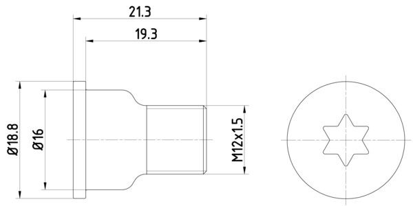 Surub, disc frana TEXTAR TPM0005