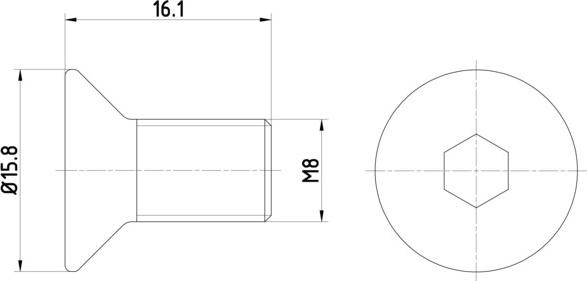 Surub disc frana - Textar TPM0006