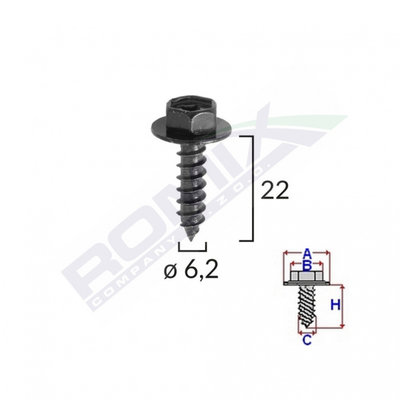 SURUB FIXARE ELEMENTE MOTOR PENTRU TOYOTA 6.2X22MM