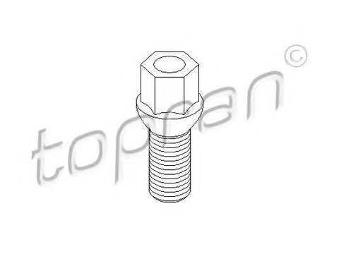 Surub roata AUDI A4 (8E2, B6) (2000 - 2004) TOPRAN 111 477