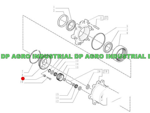 Surub volanta Massey Ferguson 344520X1, 353593X1, 375763X1, 32162203, 0746852, 6676649A1, 133805, 2182365, 70927574, PER32162203, 2182122, 61879, B25626