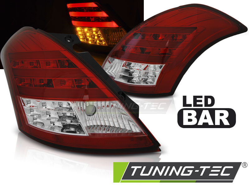 SUZUKI SWIFT V 10- ROSU ALB LED BAR